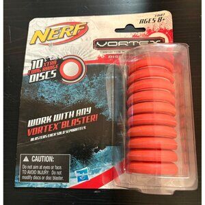 Nerf Vortex Long Range Discs Refill Pack - Ages 8+  Compatible With Vortex Blast